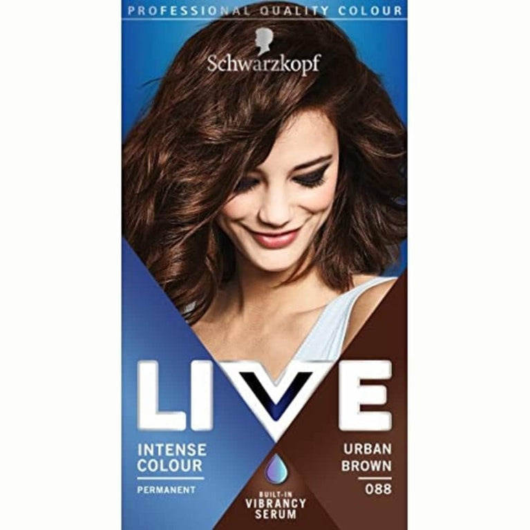 Schwarzkopf Intense Colour Urban Brown Hair Dye with Vibrancy Serum and Grey Coverage