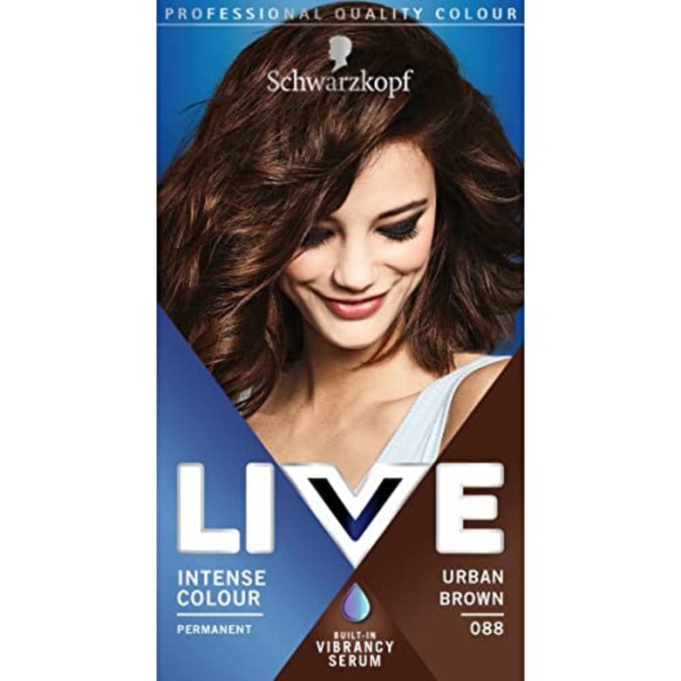Schwarzkopf Intense Colour Urban Brown Hair Dye with Vibrancy Serum and Grey Coverage