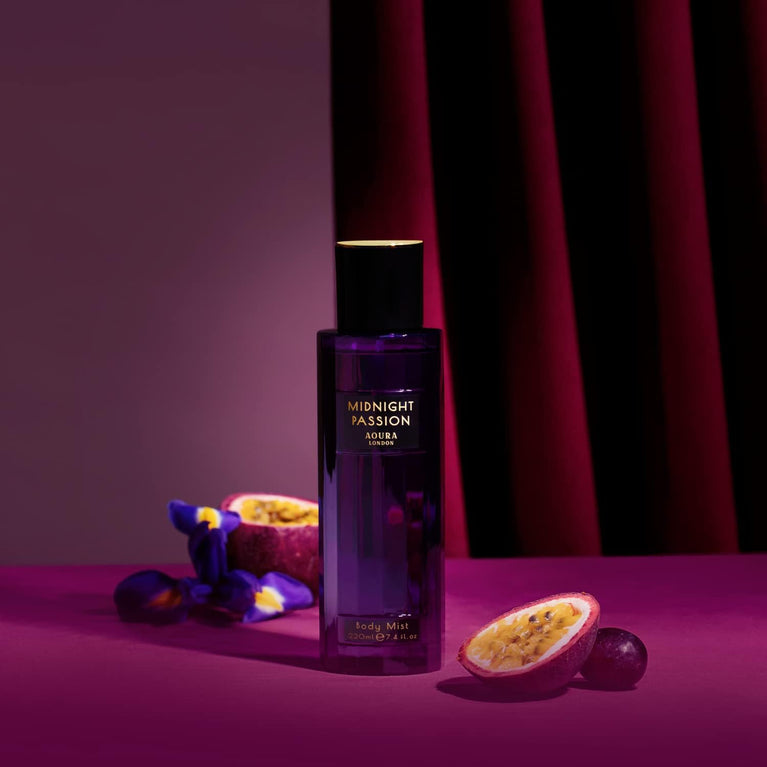 Midnight Passion Body Mist Fragrance Spray by Aoura London - 220ml