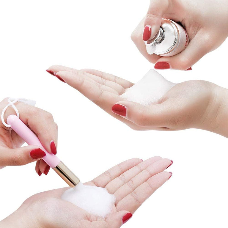 60ml Plant-Based, Alcohol-Free Eyelash Shampoo with Bonus Soft Brush for Improved Eyelash Extension Health and Longevity (2.2 OZ)