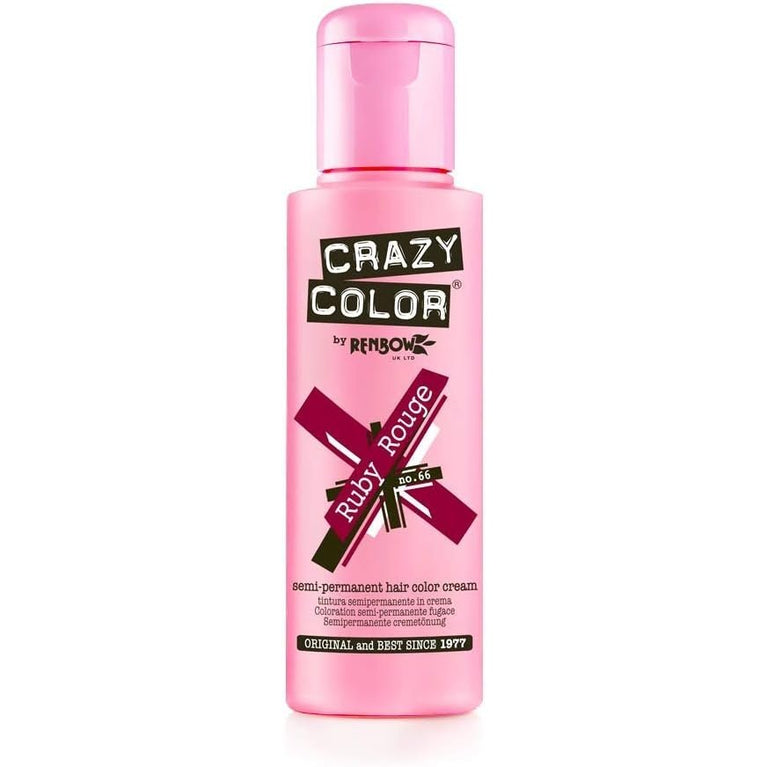 Crazy Color Hair Color Cream Number 66,Ruby Rouge 100 ml
