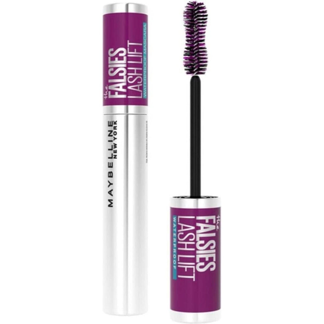 Maybelline New York Falsies Instant Lash Lift Effect Waterproof Mascara, 01 Black, Fiber-Infused for Length and Volume, 1 Count