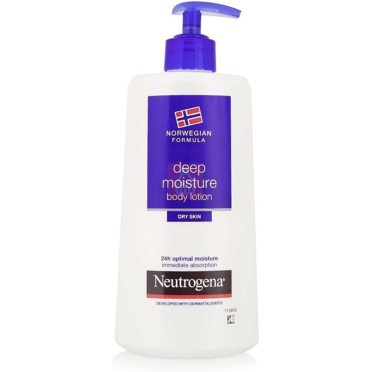 Neutrogena Deep Moisture Fast Absorbing Body Lotion for 24-Hour Hydration, 400 ml