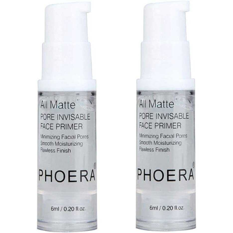 PHOERA 2Pcs All-Day Hydrating Makeup Primer with Matte Finish for Flawless Coverage