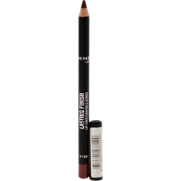 RIMMEL 8-Hour Wear Lip Liner in Wine Shade, 4g - Creamy and Blendable for Precise Application