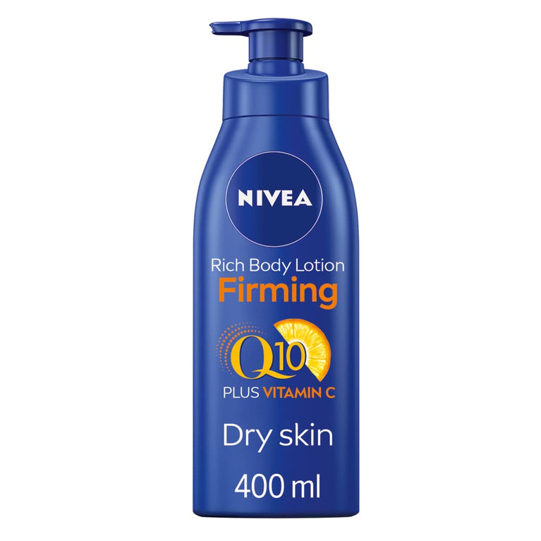 NIVEA Q10 Firming Rich Body Lotion with Vitamin C for Dry Skin