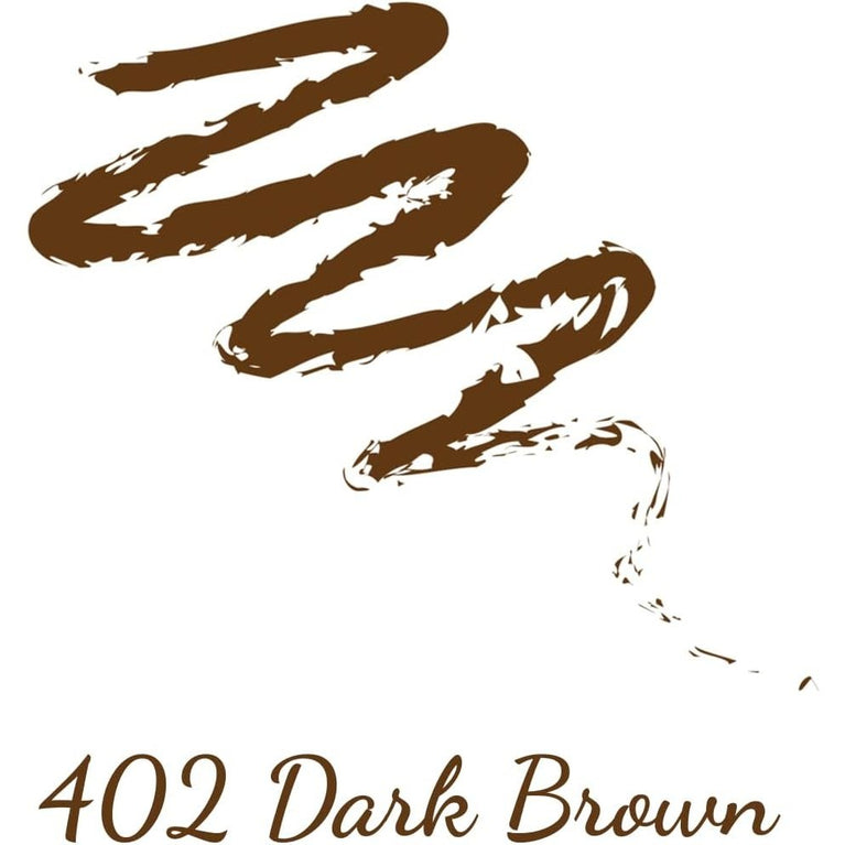 Everlasting Beauty Waterproof Eyebrow Definer Pencil with Matte Finish - 402 Dark Brown with Sharpener Included