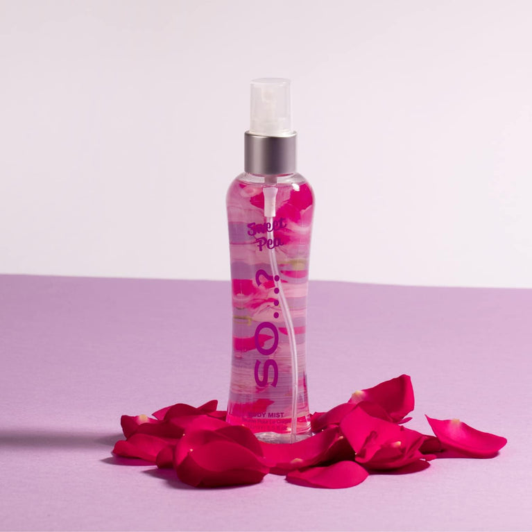 So...? Women's Sweet Pea Body Mist - Floral Fragrance Spray 100ml