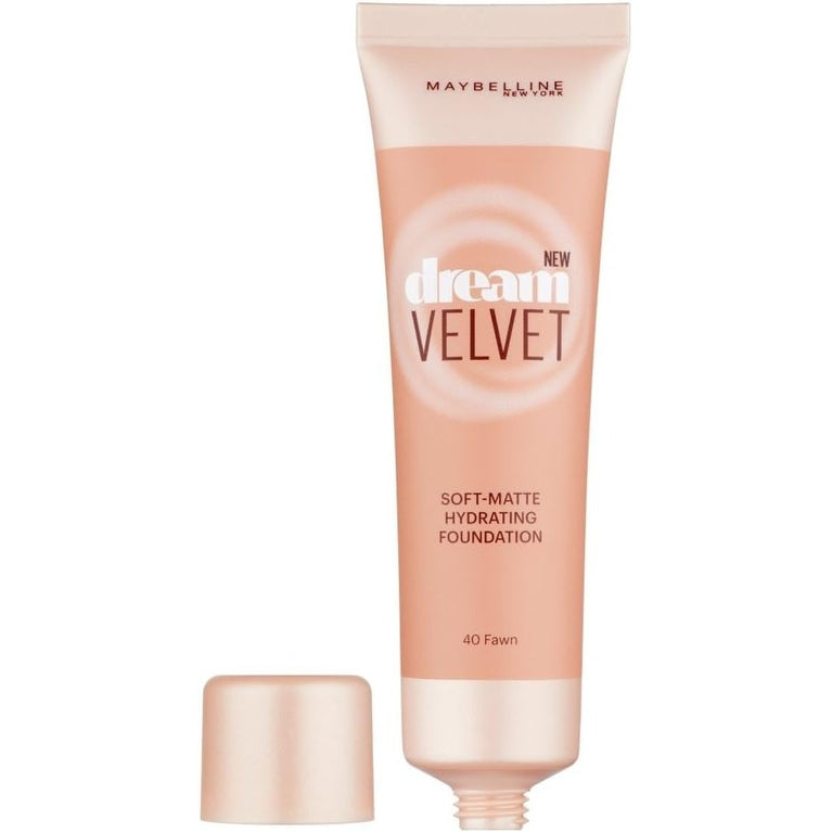 Maybelline's Ultimate Hydrating Matte Foundation - Dream Velvet 40 Fawn, for a Flawless 12-Hour Coverage