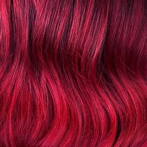 Crazy Color Vibrant Vermillion Red Semi-Permanent Trio Hair Dye. Highly Pigmented Scarlet Red Conditioning & Oil Nourishing Vegan Formula | No Bleach or Ammonia | 300ml