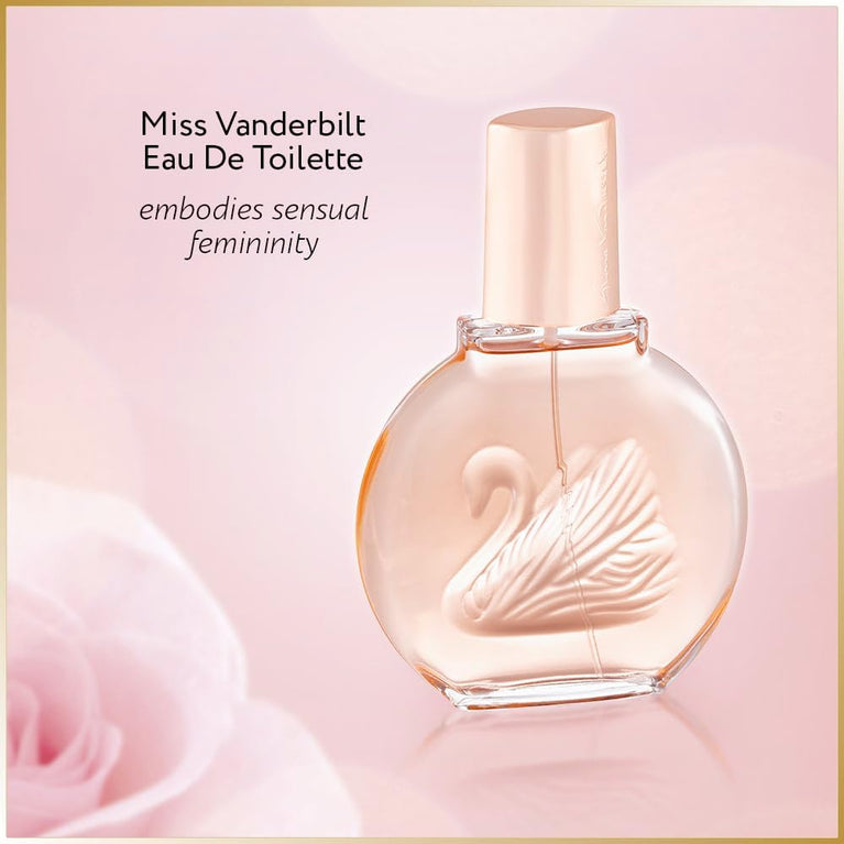 Miss Vanderbilt Eau De Toilette 100ml Spray | Floral Fragrance for Women | Genuine Gloria Vanderbilt Perfume