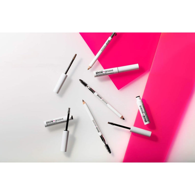 Wet 'n' Wild Brow-Sessive Medium Brown Eyebrow Pencil, Dual-Functional with Spoolie Brush, for Natural, Buildable Eyebrow Definition