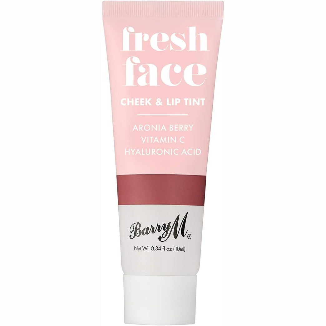 Barry M Fresh Face Lip and Cheek Tint in Deep Rose Shade for a Radiant Dewy Look, Vegan and Cruelty-Free, 1 Count