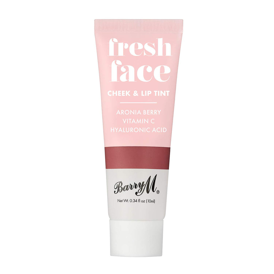 Barry M Fresh Face Lip and Cheek Tint in Deep Rose Shade for a Radiant Dewy Look, Vegan and Cruelty-Free, 1 Count