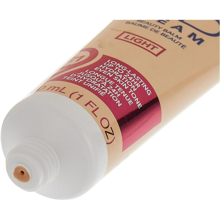 Rimmel London 9-in-1 Skin Perfecting & Brightening BB Cream, Light Tone, 30ml, Pink