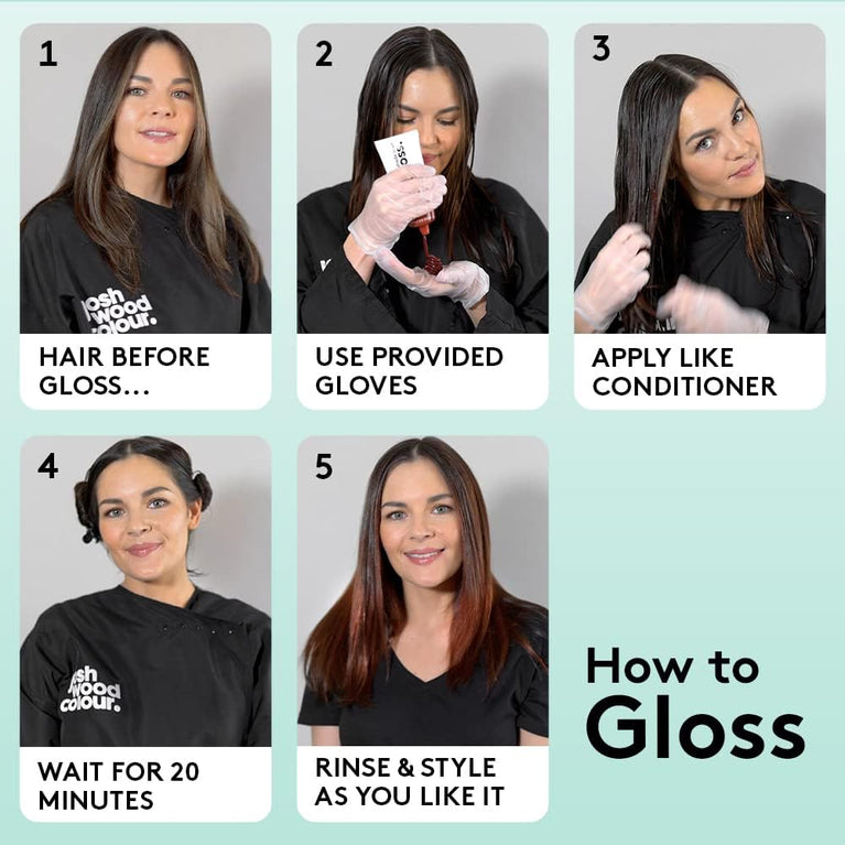 Cherry Semi-Permanent Hair Gloss - Nourishing Color Treatment with Shea Butter and Perilla Oil (100ml)