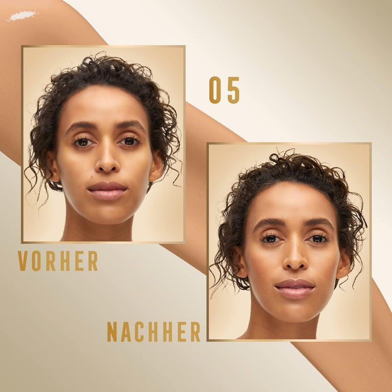 Max Factor Miracle Skin-Enhancing Concealer with Hydrating Hyaluronic Acid and Vitamin C, Shade 05 - Environmentally Friendly and Long-Lasting Coverage