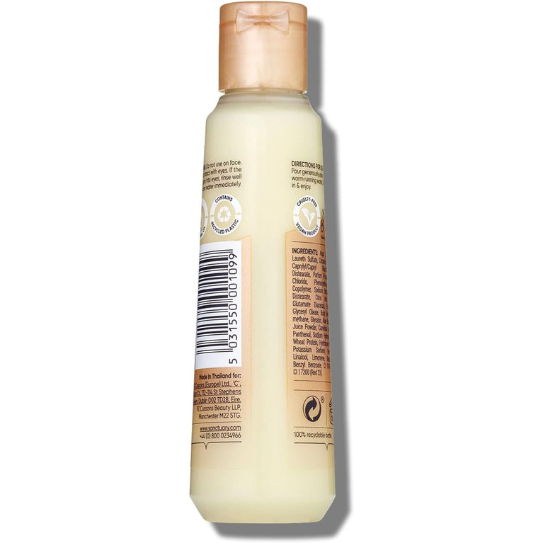 Sanctuary Spa Foaming Orange Bubble Bath with Wheat Proteins and Aloe Vera, 75ml