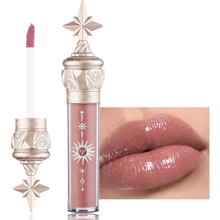 Ultimate Lip Enhancer: Long-Lasting, Waterproof Lipstick with Lip Plumper Gloss, Liquid Blush Lip Tint and Makeup - Oat-Semi-Sheer