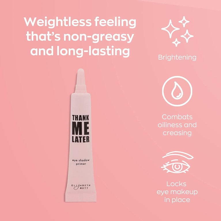 Elizabeth Mott's Korean Beauty Inspired Long-Lasting Eyeshadow Primer - Makeup Base with Oil Control & Anti-Crease Formula for All Day Wear - Ideal Eye Primer for Mature Skin - 10g