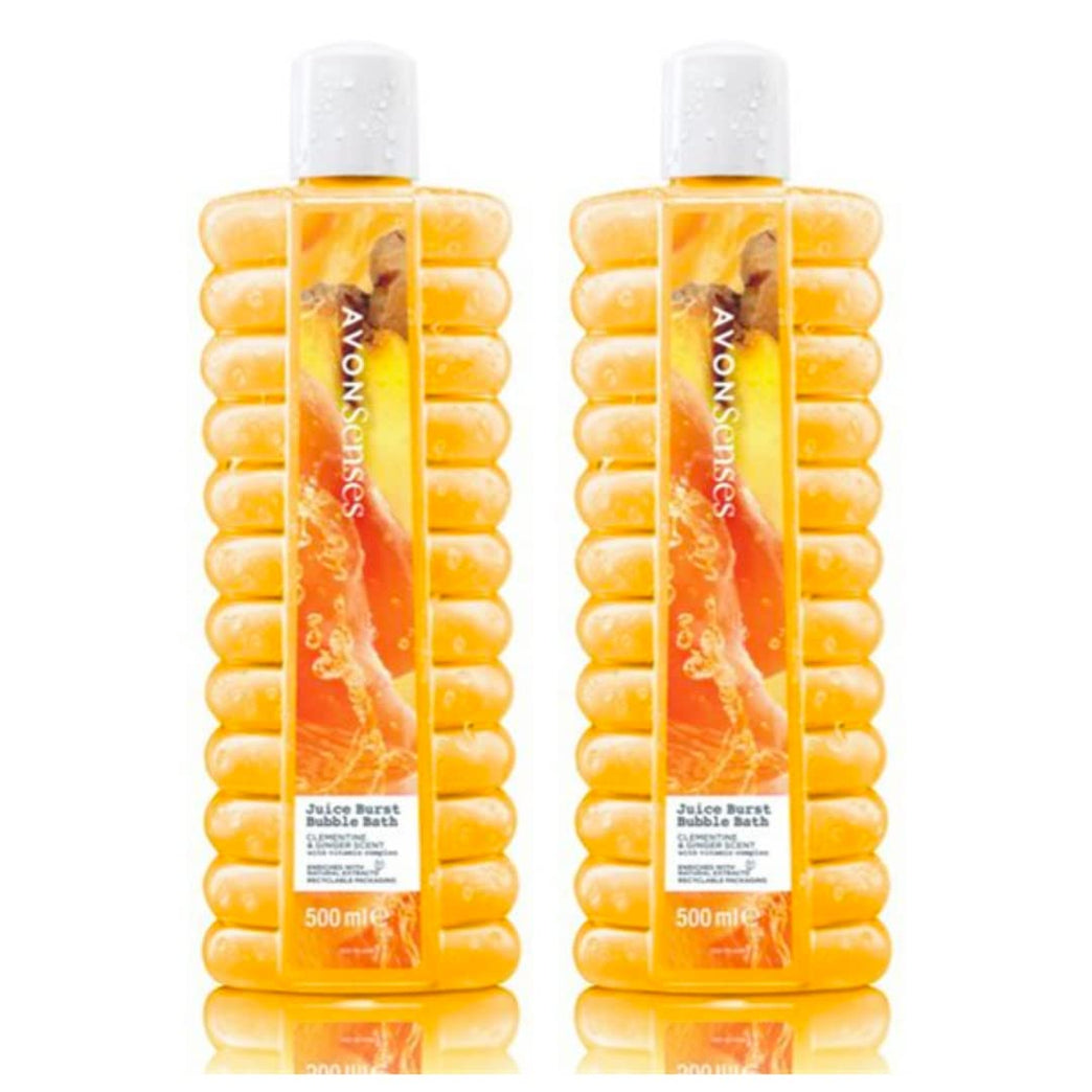 New Juicy Orange Juice Burst Bubble Bath - 2 x 500ml
