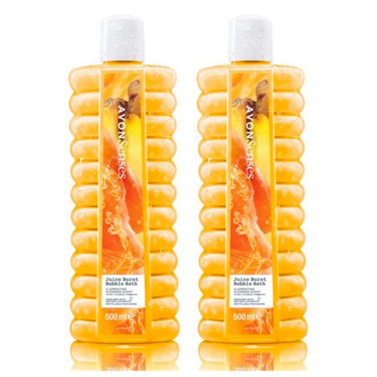 New Juicy Orange Juice Burst Bubble Bath - 2 x 500ml