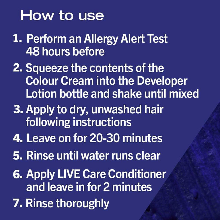 Blue Mercury U67 Metallic Blue Hair Dye with Shine-Boosting Coconut Oil