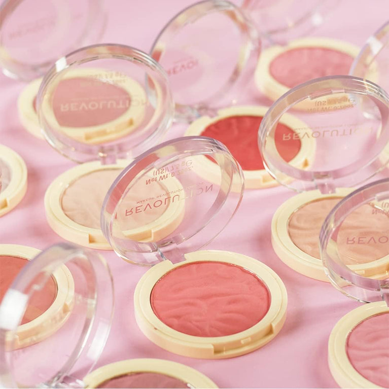 Makeup Revolution Rose Kiss Reloaded Blusher - Vibrant, Long-Lasting and Blendable 7.5g