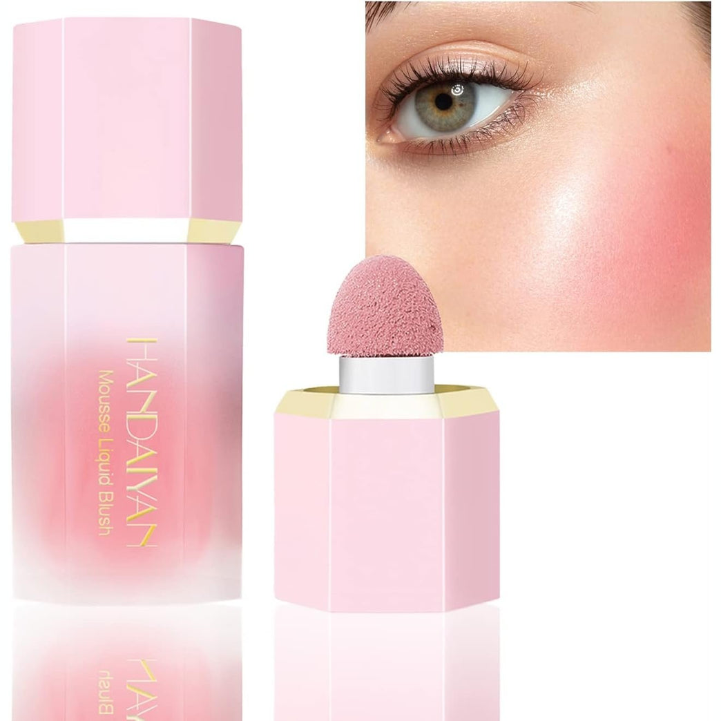 Sponge Brush Applicator Cream Blush - Long-Lasting, Waterproof, and Blendable for a Natural Matte Finish