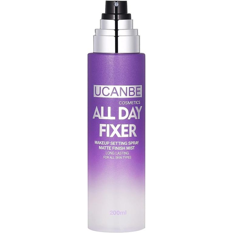 UCANBE Pearl Powder Matte Finish Makeup Setting Spray - Hydrating Long-Lasting 6.7 Fl Oz