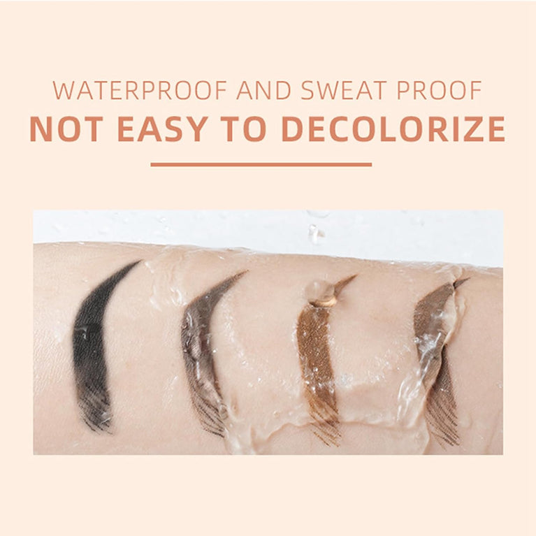 Dual-Action Tinted Eyebrow Wax Gel, Waterproof & Quick-Drying Brow Pomade with Brush, Smudgeproof, Non-Greasy, Lightweight Eyebrow Soap - 03 Dark Brown