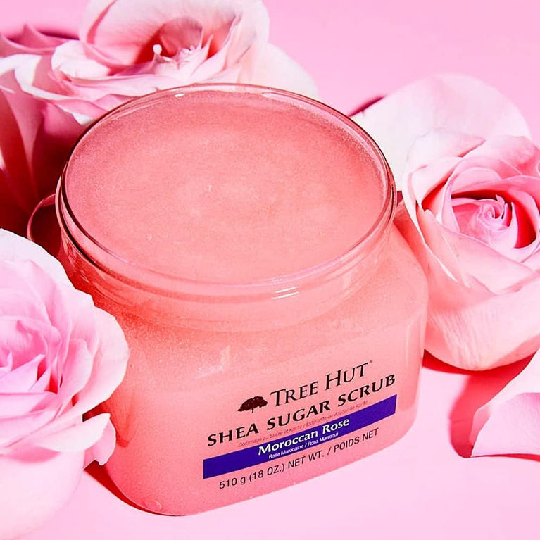 Exotic Moroccan Rose Shea Sugar Exfoliating Scrub - 18 oz by Tree Hut