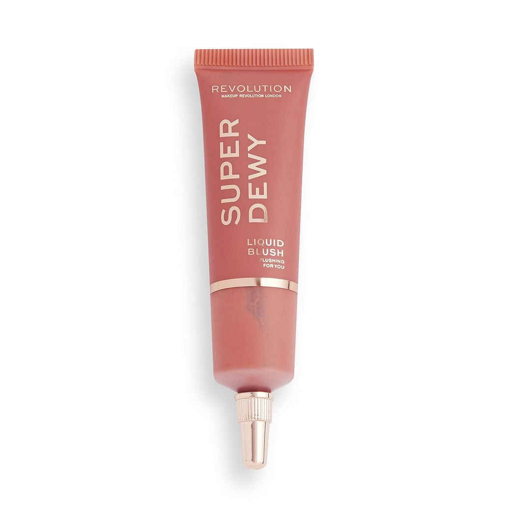 Makeup Revolution's Flushing For You Superdewy Liquid Blusher - Achieve Natural Glow with a 15ml Vegan Formula