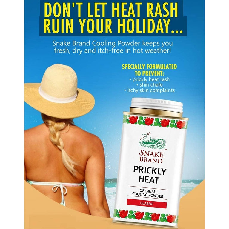 Snake Brand Prickly Heat Powder (140 grams)