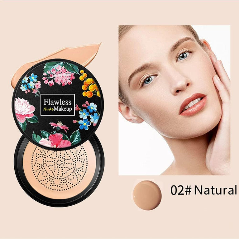 Mushroom Head Air Cushion Hydrating CC Cream - Long-Lasting Foundation with Anti-Aging Concealer