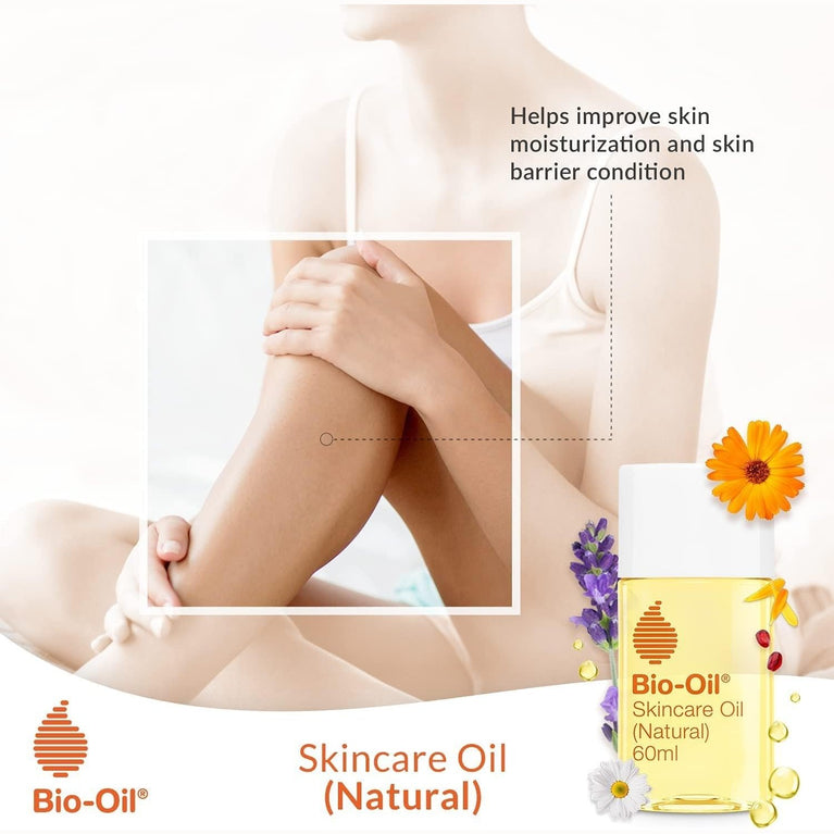 Bio-Oil Natural Skincare Oil - Nourishing Formula for Scars, Stretch Marks, and Uneven Skin Tone - 60 ml