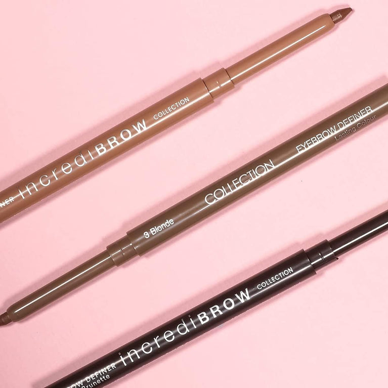 Collection Cosmetics Vegan Incredibrow Eyebrow Definer, Natural Hair Stroke Pigmented Pencil, Blonde, 4.2g