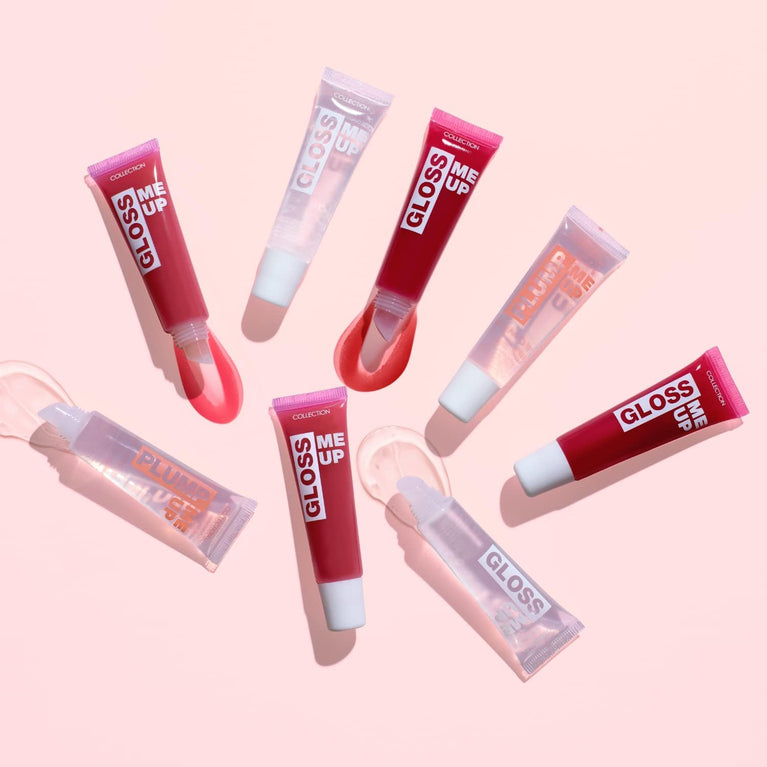 Peppermint Scented Plump and Shine Lip Gloss by Collection Cosmetics: High-Shine, Long Wearing, Non-Sticky, Vegan, 10ml, Clear