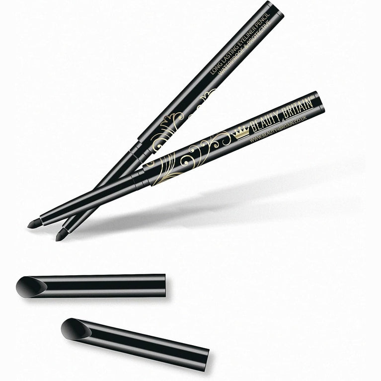 Beauty4Britain 12-Hour Black Eyeliner - Waterproof, Smudge-Proof, and Long-Lasting Twist-Up Design for All-Day Wear