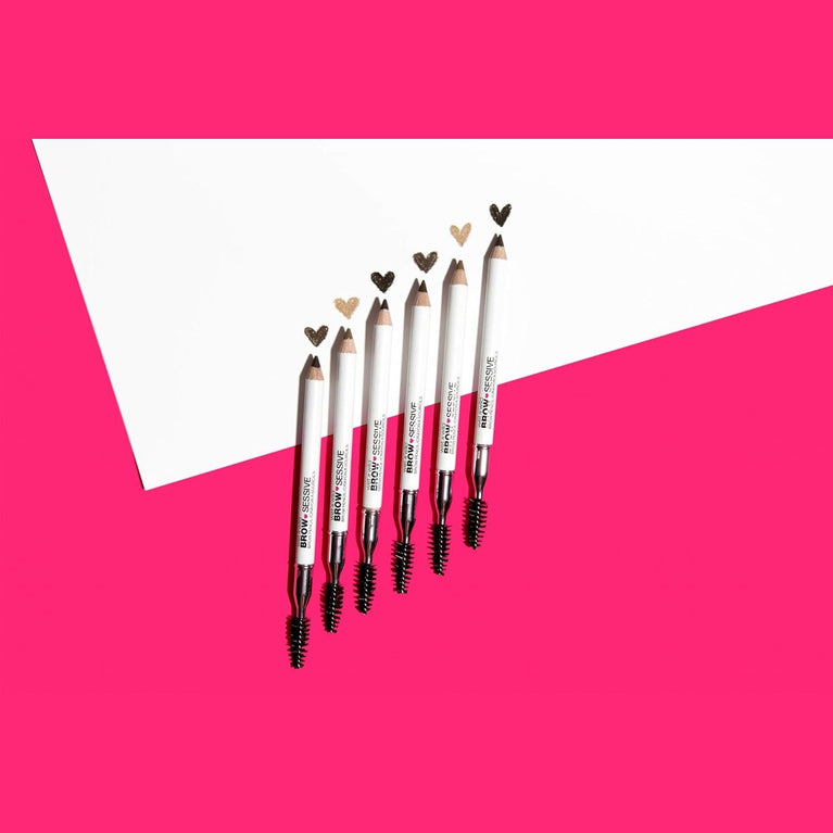 Wet 'n' Wild Brow-Sessive Medium Brown Eyebrow Pencil, Dual-Functional with Spoolie Brush, for Natural, Buildable Eyebrow Definition