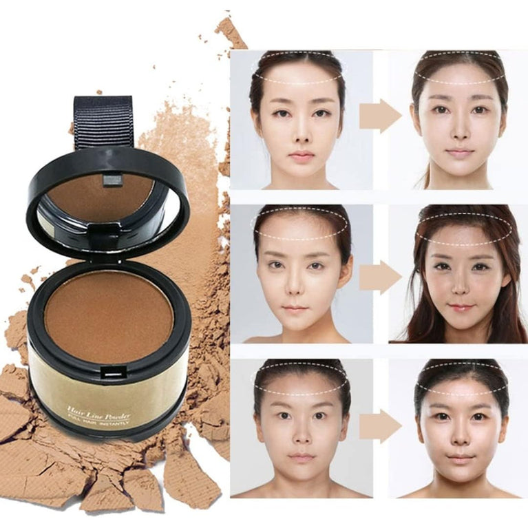 Hairline Powder, Hair Root Dye, Instantly Hair Color Shadow Cover Gray Hair Root, Hair Touch-Up, Thin Hair Powder 4g