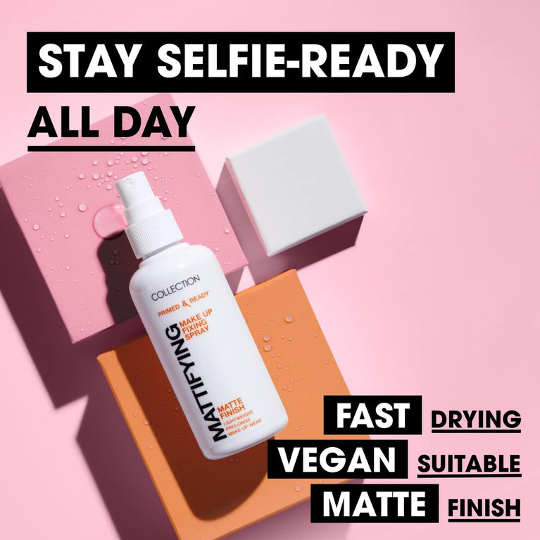 Dewy Glow Matte Finish Fixing Spray - Hydrating Brightener and Makeup Set