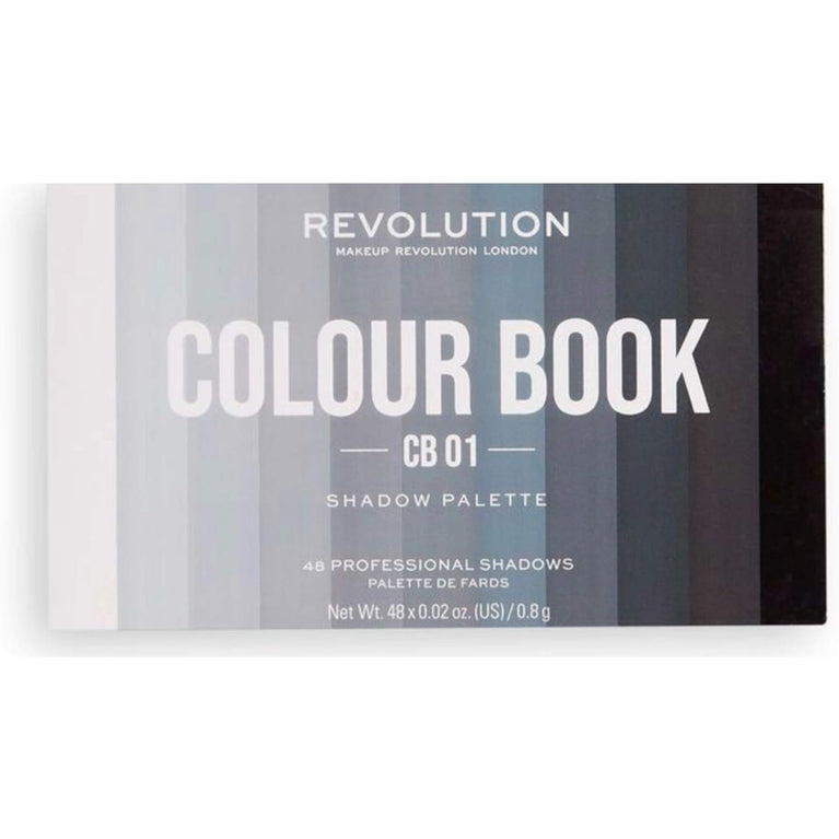 Revolution Beauty London's 48-Shade Colour Book Eyeshadow Palette CB01 - Lightweight, Highly Pigmented and Cruelty-Free Eye Shadows in Mauve and Lilac Tones, 38.4g