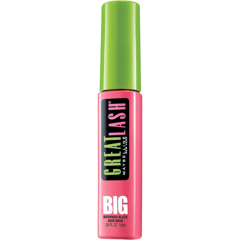 Maybelline Mega Plush Gel-Mousse Mascara, Blackest Black, 10 ml, Single Pack