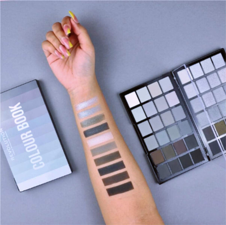 Revolution Beauty London's 48-Shade Colour Book Eyeshadow Palette CB01 - Lightweight, Highly Pigmented and Cruelty-Free Eye Shadows in Mauve and Lilac Tones, 38.4g