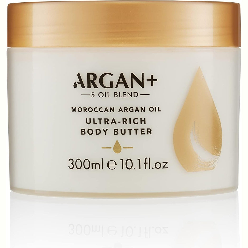 Argan+ Ultra-Rich Body Butter with 5 Oil Blend, 300ml