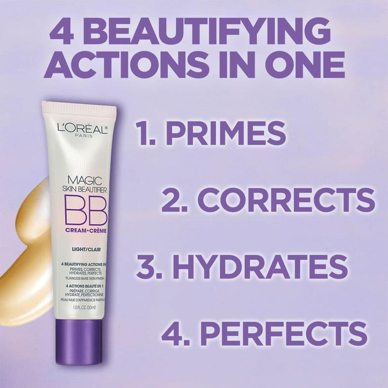 L'Oreal Paris Miracle Skin Perfector Anti-Redness BB Cream - Hydrating Skin Color Corrector