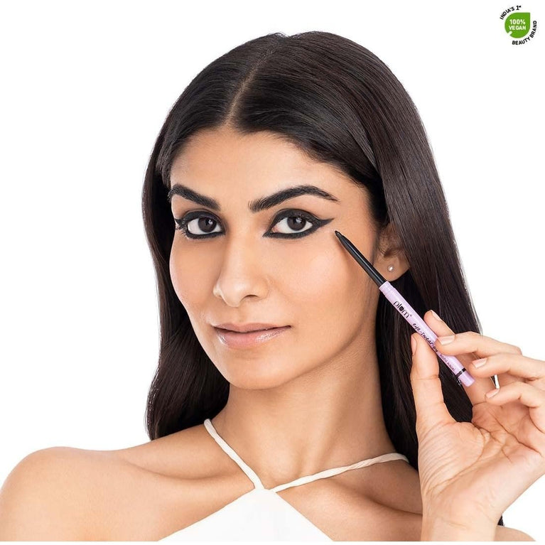 Kohl Kajal Matte Eye Pencil by Plum Eye-Swear - Smudge-Proof, Waterproof Deep Black Makeup (Pack of 1)