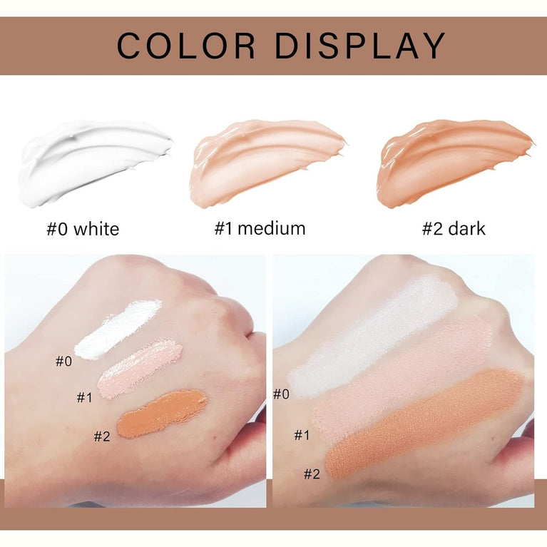 Ownest Triple Pack Eyeshadow Primer, 24-Hour Long-Lasting Waterproof Eye Makeup Base, Wrinkle-Proof Liquid Eyeshadow Primer Cream 15ml - A