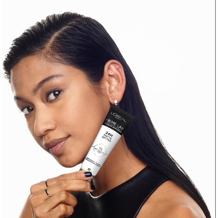 L'Oréal Paris Derm-Active Matte Finish Makeup Primer - Long-Lasting, Skin-Rebalancing, Shine-Free, 30ml